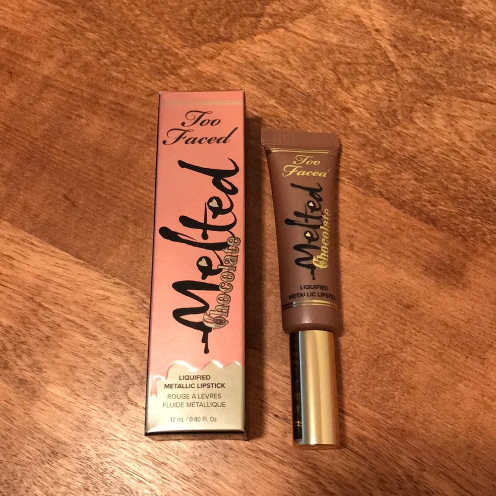Too Faced Melted Chocolate Metallic Lipstick